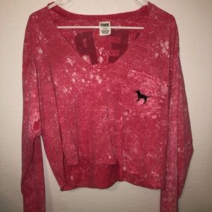 Victoria secret pink crop top